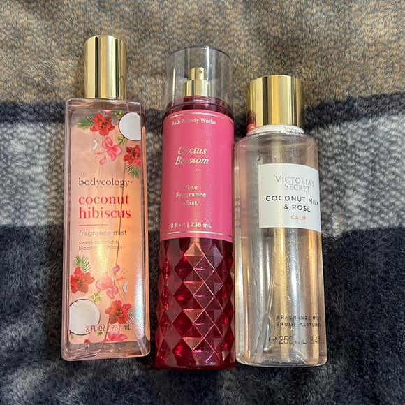 Bath & Body Works Bath & Body Bundle Of 3 Fragrance Mist Body Sprays Victorias Secret Bath